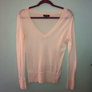 Cream Express V-Neck Sweater